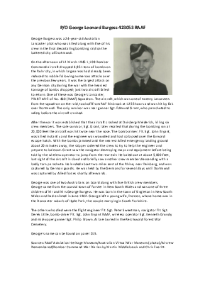 A preview of a PDF biography for Burgess, George Leonard